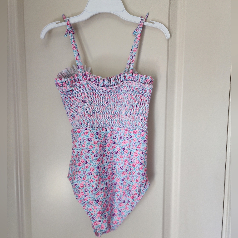 Cynthia Rowley Pink and Blue Floral Swimsuit
